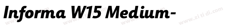 Informa W15 Medium字体转换 Informa W15 Medium字体转换